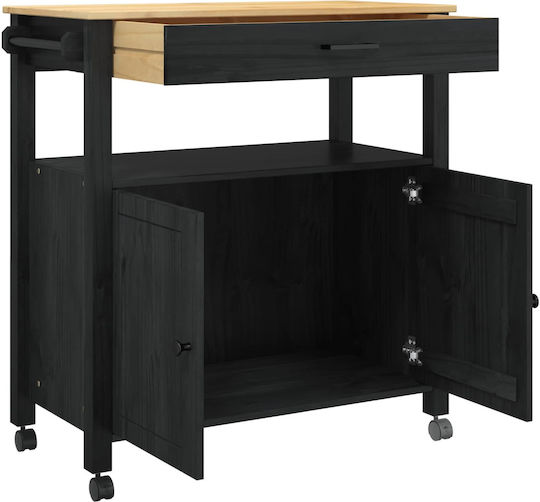 Floor Cabinet Black 84x40x88.5cm