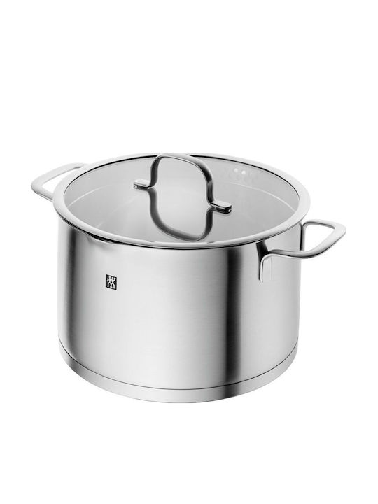 Flow Pots Set of Stainless Steel with Coating 4pcs