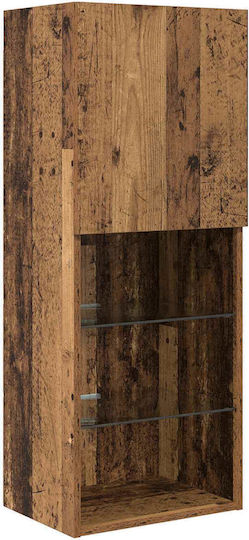 Unitate TV pentru sufragerie Old Wood cu iluminare L80xA30xÎ30cm