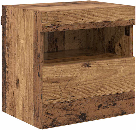 Unitate TV pentru sufragerie Old Wood cu iluminare L80xA30xÎ30cm