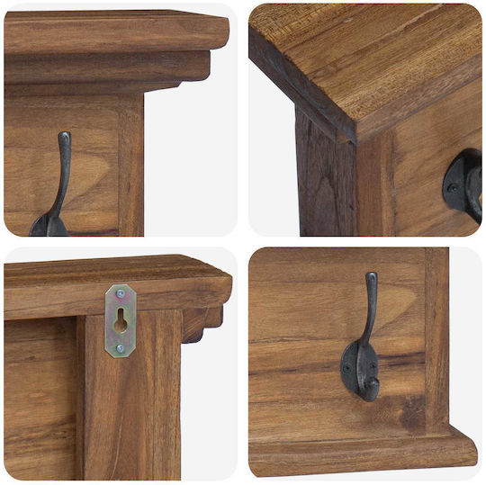 vidaXL Αντικέ Ξύλινη 8 Θέσεων 70x20x10cm