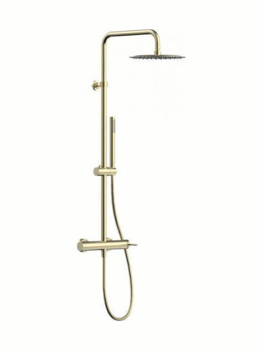 Gloria Shower Column with Mixer 80cm Gold Gloria Shower Column with Mixer 80cm Gold