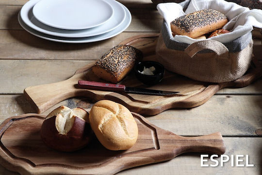 Espiel Wooden Serving Platter with Handle 42x20x1.8cm