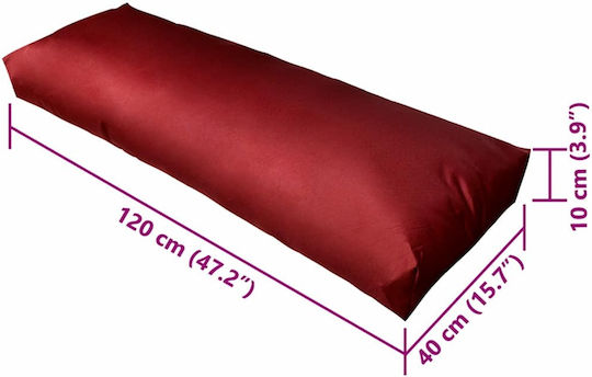 vidaXL Pernă De Canapea De Grădină Burgundy 120x40cm
