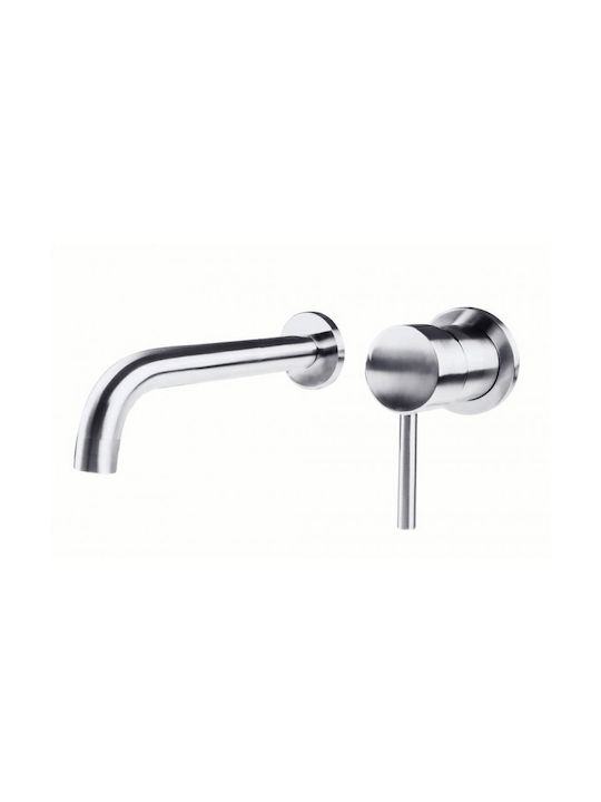 Gloria Built-in Faucet Mixer for for Bathroom Sink Silver
