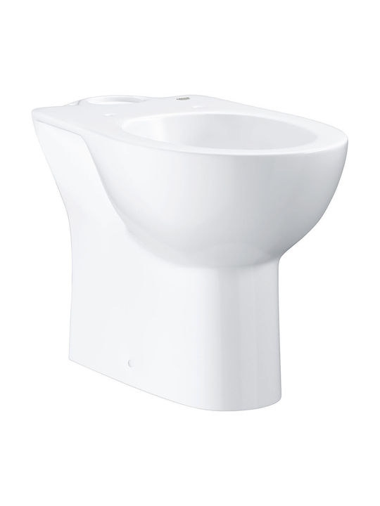 Grohe Bau Toaletă de podea cu sistem de descărcare cu Capac Închidere lentă Albă