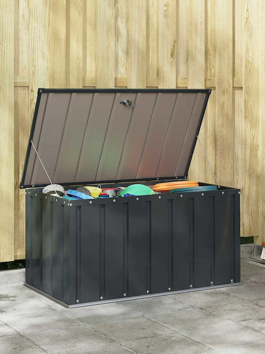 vidaXL Cutie de depozitare pentru exterior Lemn Negru L101xW56.5xH50buc