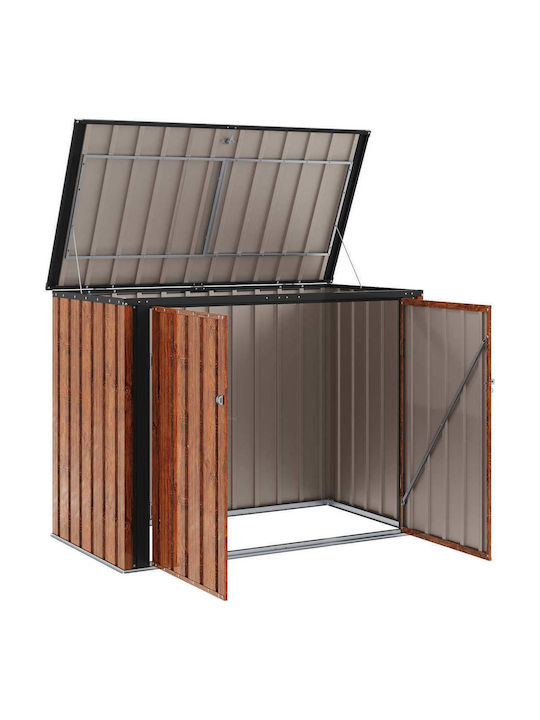 vidaXL Cutie de depozitare pentru exterior Lemn L151.5xW82xH110.5buc vidaXL Cutie de depozitare pentru exterior Lemn L151.5xW82xH110.5buc