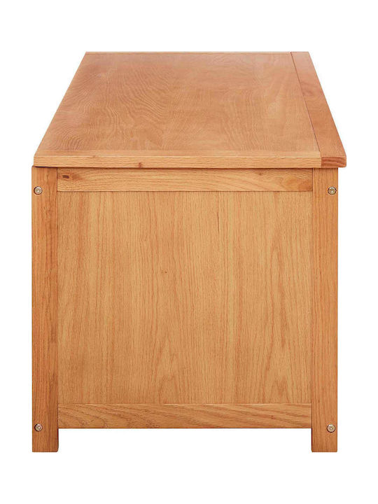vidaXL Διακοσμητικό Μπαούλο Ξύλινο Καφέ 110x50x50εκ.