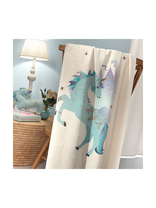 Saint Clair Fleece Blanket Pinto Aqua 160x220cm