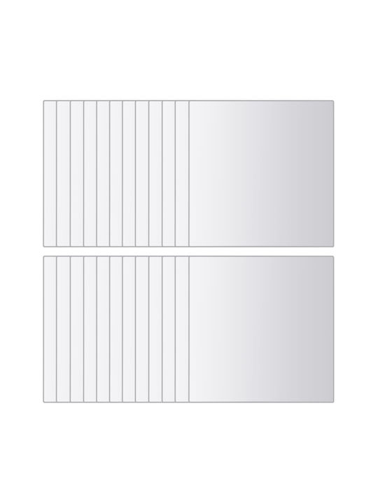 vidaXL Wall Mirror 15x15cm 24pcs