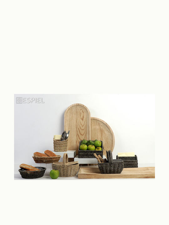 Espiel Set dekorative Körbe mit Deckel Gray 22x15x19cm 3Stück