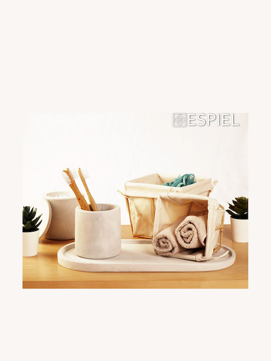 Dis Square Cotton Wicker Storage Basket Stand 12x12x9.5cm Pack 2 Pieces