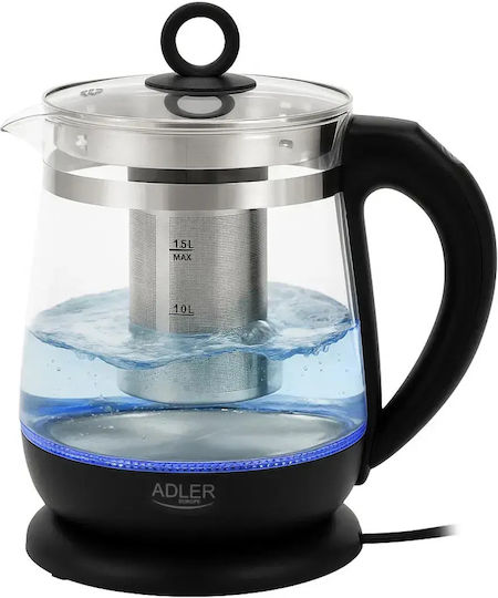 Adler Βραστήρας 1.5lt 2200W Μαύρος