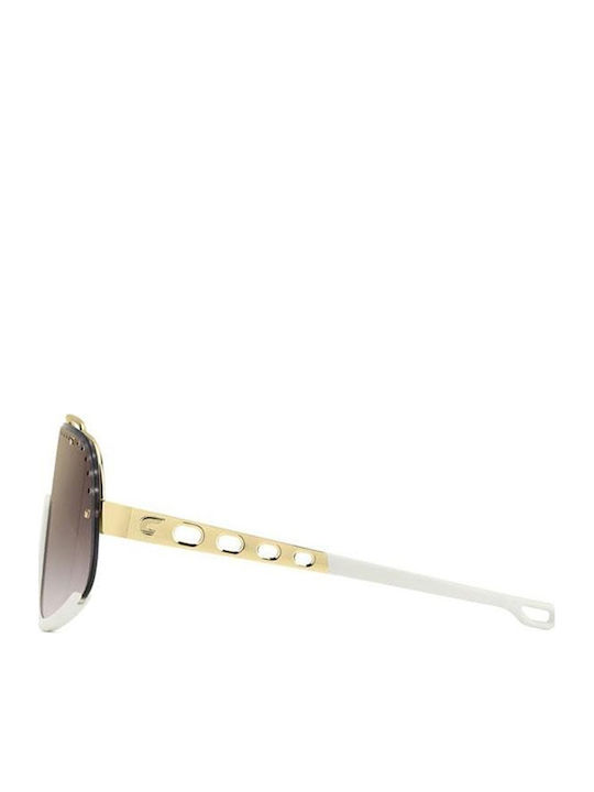 Carrera Flaglab 16 Unisex Sunglasses with Gold Frame and Grey Lens