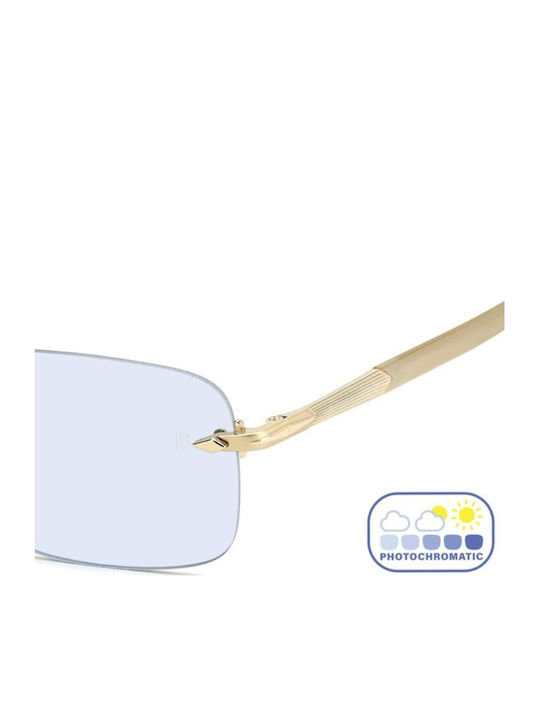 David Beckham Unisex Sunglasses with Gold Metal Frame and Gold Lens DB 1195/S IDA/QZ