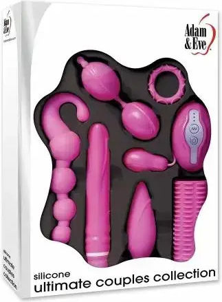 Adam & Eve 8189 10-245 Комплект Секс Играчки Ultimate Couples Collection 7 Броя Розов
