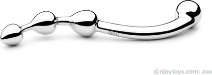 njoy Prostate Massager Πρωκτικό Dildo Silver
