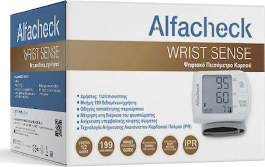 Alfacheck Wrist Sense Πιεσόμετρο Καρπού