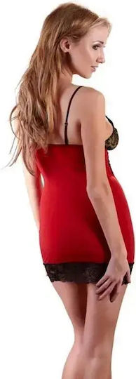 Sexy Nightgown Cottelli Collection 249411 10-249 Leopard Print Red M