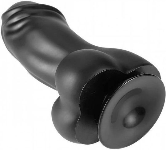 Hidden Desire Realistisches Dildo mit Hoden und Saugnapf Schwarz