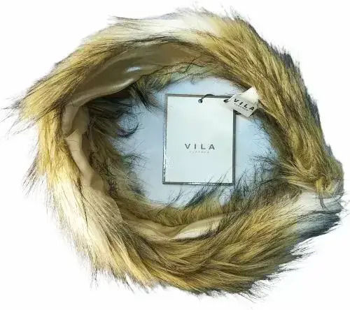 Bentite pentru Păr Vila 969619 10-225 Eco Fur Lining Tip Bandă pentru Cap Culoare Bej Bucăți