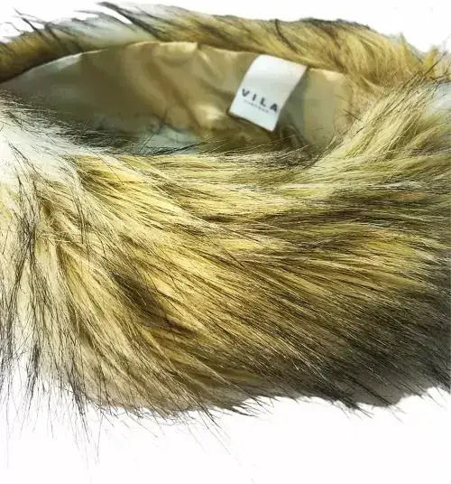 Bentite pentru Păr Vila 969619 10-225 Eco Fur Lining Tip Bandă pentru Cap Culoare Bej Bucăți
