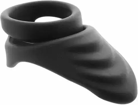 Calexotics Viceroy Perineum Dual Sling Ring 0410864 Waterproof Silicone Black