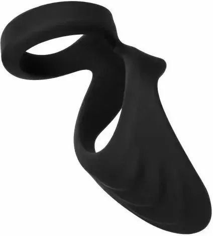 Calexotics Viceroy Perineum Dual Sling Ring 0410864 Waterproof Silicone Black