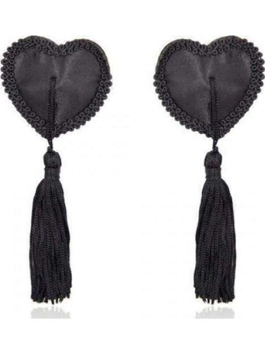 Toyz4lovers Heart Nipples Tassels Black