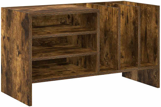 Wall Living Room Cabinet made of Particle Board in Smoky Oak Color 78.5x35x45cm