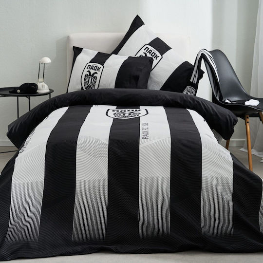 Vesta Home Комплект Плик за Завивка Единичен с Калъфка 170x240 White Black