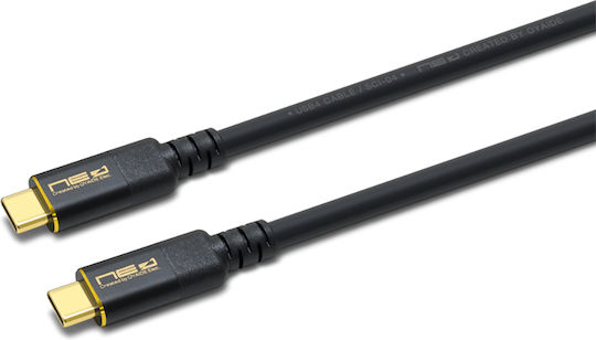 Oyaide USB 4 Video Cable USB-C Male - USB-C 60W PD Gold 2.5m