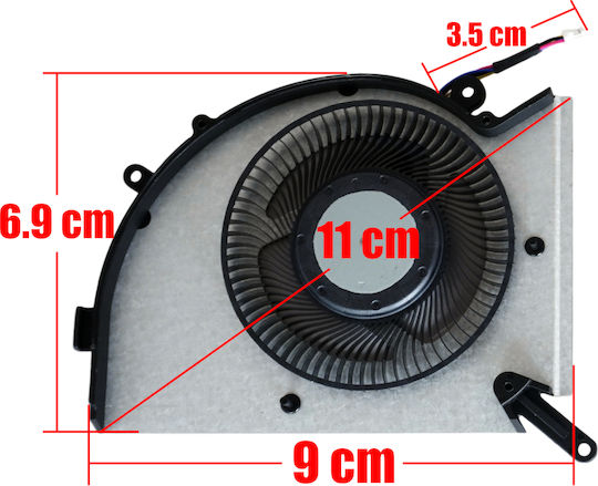Laptop Fan Cpu Cooling Fan Msi Stealth Gs77 12uhs 12uh 12ugs 12ue 17a13vi Ms-17p1 Pabd1a010shl N485 Pabd1a010shl-n485 E33-0801250-mc2 4pin Code 81627