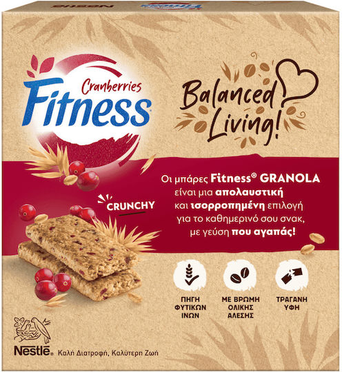 Nestle Fitness Oat Bar with Cranberry 5x38g