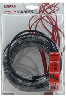 Logo Collection U/UTP Cat.5e Ethernet Network Cable 10m Gray 2 Pieces