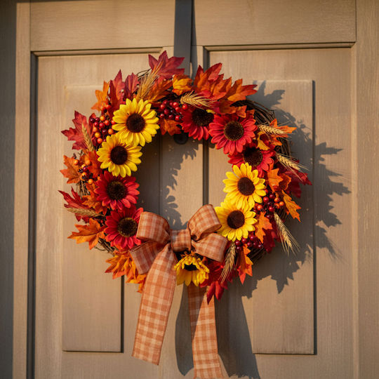 Herbstdekoration – Sonnenblume – 3 Farben – Set 4 Stücke