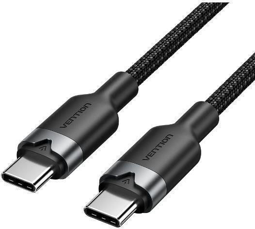 Vention Geflochtenes USB 2.0 Kabel USB-C männlich - USB-C 60W PD Weiß 1m TRDWF
