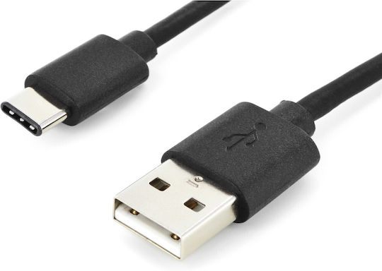 Digitus USB 2.0 Cable USB-C male - USB-A PD Μαύρο 1.8m AK-300154-018-S