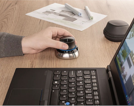 3D Connexion SpaceMouse Ασύρματο Εργονομικό Bluetooth Vertical Ποντίκι Μαύρο