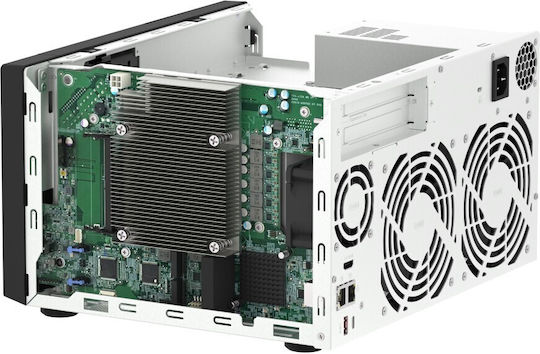 QNap NAS Turm mit 8 Steckplätzen für HDD/M.2/SSD und 2 Ethernet-Anschlüsse (TVS-h874X-i9-64G)