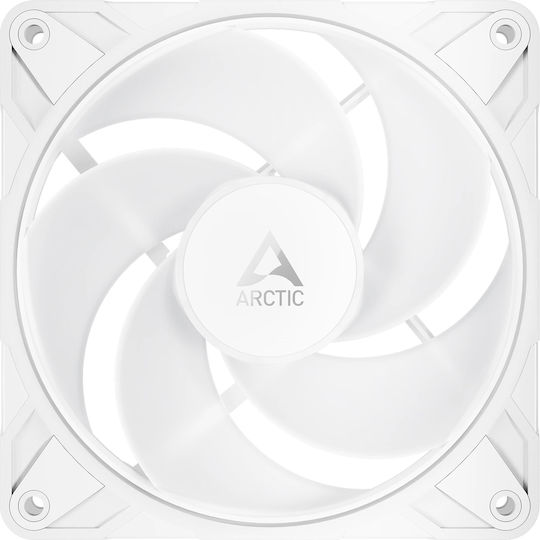 Arctic P12 Pro Reverse Blade Case Fan 120mm (3000rpm / 73cfm) with ARGB Lighting and 4-Pin PWM Connection White