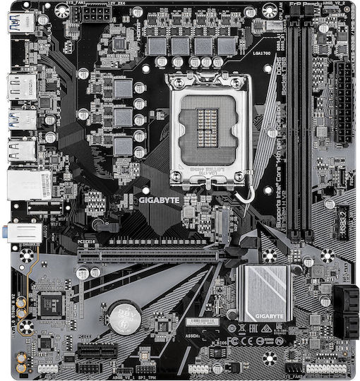 Gigabyte B760M H DDR4 rev. 2.0 Mainboard Micro ATX mit Intel 1700 Sockel