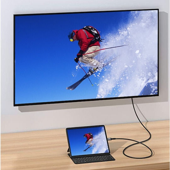 Equip HDMI 2.0 Premium High Speed 4K 60Hz HDR Cable HDMI male - USB-C male 3m Μαύρο