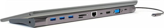 4Smarts USB-C Docking Station με HDMI 4K PD Ethernet Γκρι (456358)