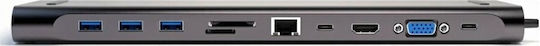4Smarts USB-C Docking Station με HDMI 4K PD Ethernet Γκρι (456358)