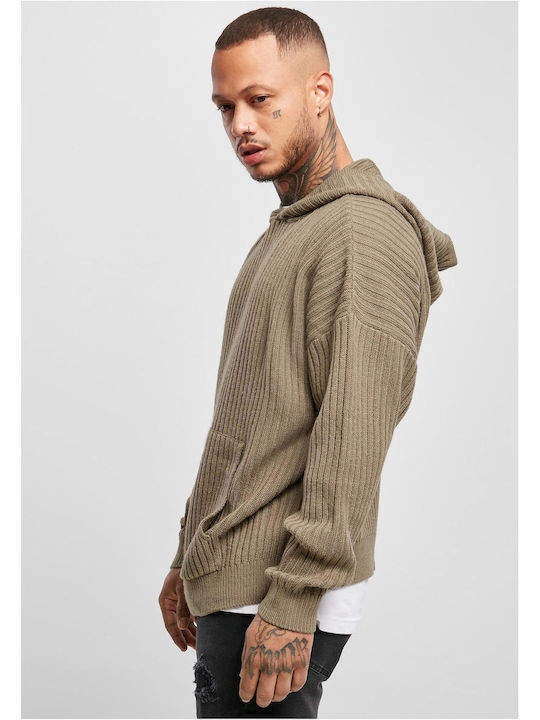 Langarm-Pullover Dark Khaki