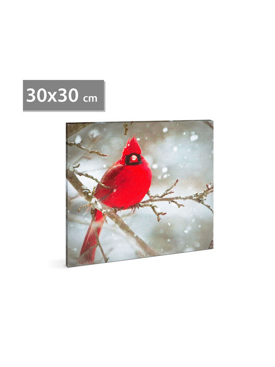 Led Painting Red Synthesis 2 Aa Batteries 30 X 30 Cm 58478