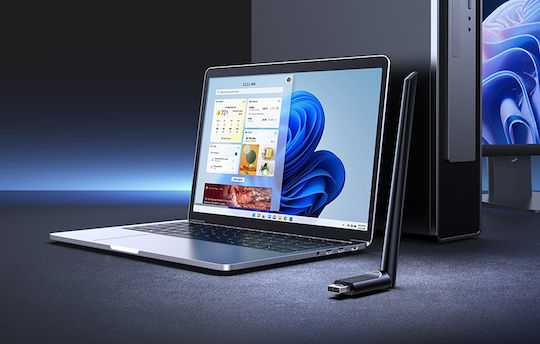 Ugreen Usb Network Adapter Αντάπτορας Δικτύου USB με Ασύρματη Σύνδεση Wi-Fi 287Mbps