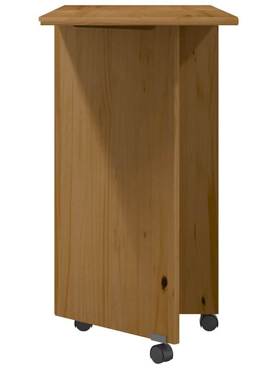 Desk Moss Wooden Honey Brown 105.5x39x74.5cm